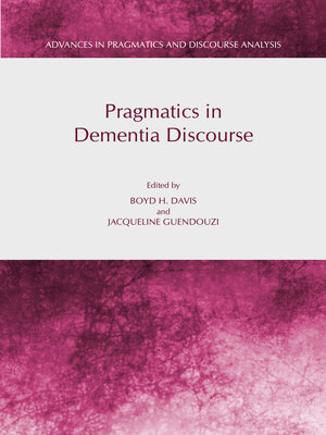 cover image of Pragmatics in Dementia Discourse